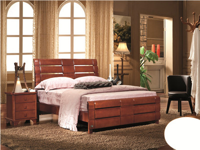 【龍翔品牌實木床 前鋒DT8315 現(xiàn)代簡約橡膠木雙人床 批發(fā) 出廠價】價格,廠家,圖片,床類,合肥新站區(qū)好伙伴家具經(jīng)營部-